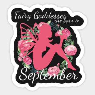 Fairy Goddesses Are Born In September Sticker